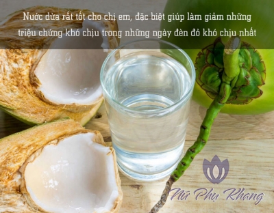 Nên hay không nên uống nước dừa trong ngày kinh nguyệt?