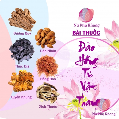 Bài thuốc “vàng” Đào Hồng Tứ vật thang dưỡng huyết, điều kinh cho nữ giới