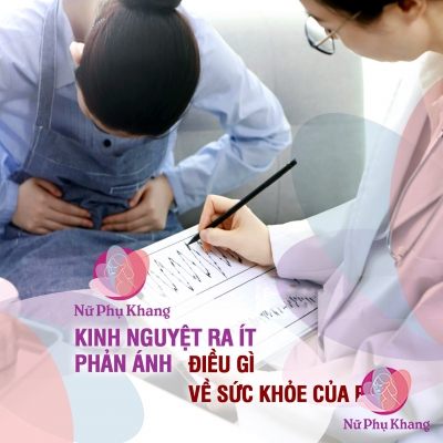 Kinh nguyệt ra ít phản ánh điều gì về sức khoẻ của bạn