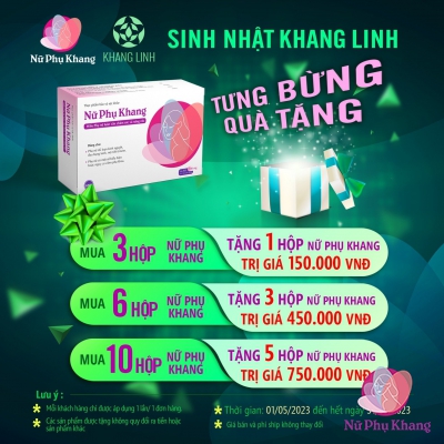 THÔNG BÁO CHƯƠNG TRÌNH “SINH NHẬT KHANG LINH, TƯNG BỪNG QUÀ TẶNG”