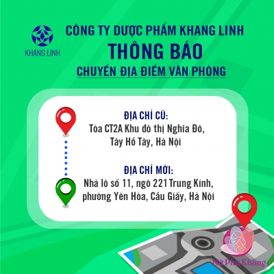 THÔNG BÁO CHUYỂN ĐỊA ĐIỂM VĂN PHÒNG